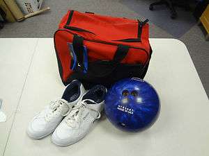 Brunswick Bowling Ball/ Bag/ Shoe Combination  