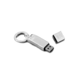 Sterling Silver plated 512M USB Flash Keychain 