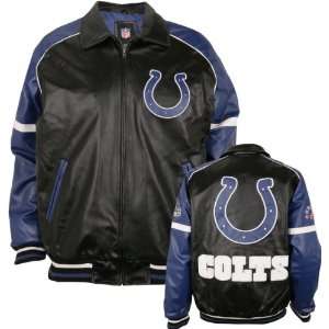 Indianapolis Colts Varsity Pleather Jacket  Sports 