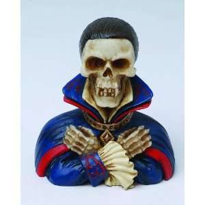 Vampire Skull Bust Statue Cold Cast Resin Figurine:  Home 