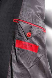Alfani NEW Mens Suit Jacket Black Wool 40L  