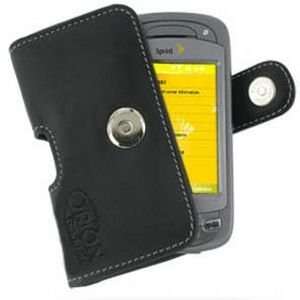  Sprint HTC Mogul Horizonal Pouch Leather Case (Black 