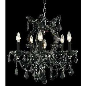   /RC Maria Theresa 6 Light Chandeliers in Black