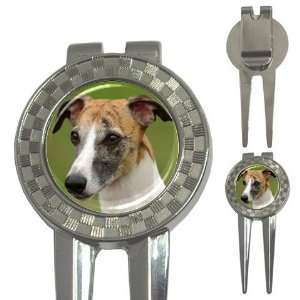 Whippet Puppy Dog 2 Golf 3 in 1 Divot Tool J0649