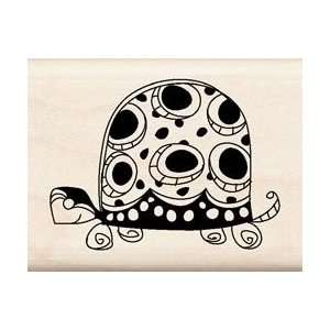  Wood Mounted Rubber Stamp   Cool Turtle Arts, Crafts 