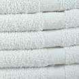 12 NEW WHITE ECONOMY BATH TOWELS 20X40 HAIR TOWELS  