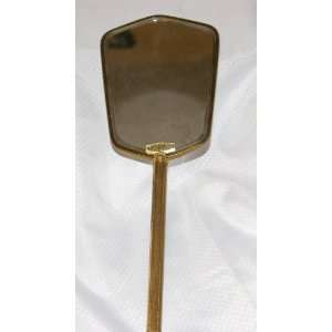 Ramel Gold Plate Vintage 1920s early 30s hand mirror. NICE, heavy 