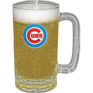  Chicago Cubs Glass Mug Style Candle
