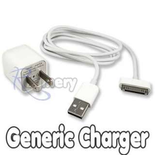 USB Home Wall Charger data Cable For iPhone 4S 4G 4 iPod Nano Touch 