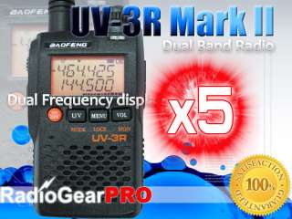   3R Mark II dual band display ham 2 way radio transceiver UV3R 2  