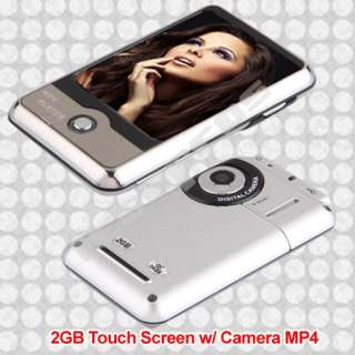 Touch Screen 2GB  Audio MP4 Player FM Camera  