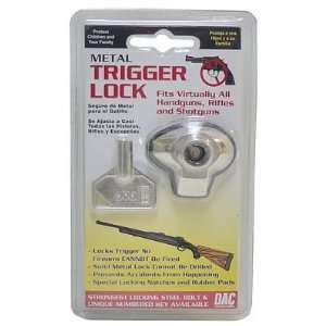DAC Technologies Metal Trigger Lock With Locking Bolt and Numbered Key 