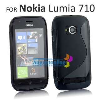 White TPU Gel Soft Skin Case Cover For T Mobile Nokia Lumia 710  