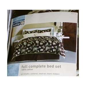   in Bag Green & Brown Floral Comforter Sheets Shams Bedskirt Bedding