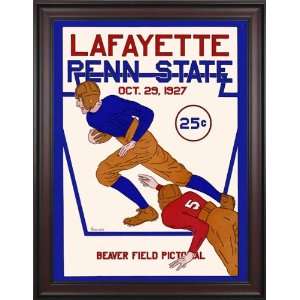   Lafayette Leopards 36 x 48 Framed Canvas Historic Football Poster