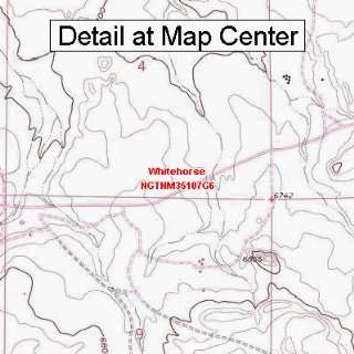  USGS Topographic Quadrangle Map   Whitehorse, New Mexico 