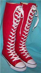 NEW YOUTH SKATE LACE UP KNEE HIGH TOP SNEAKERS BOOTS SIZE 1, 2, 3 or 4 