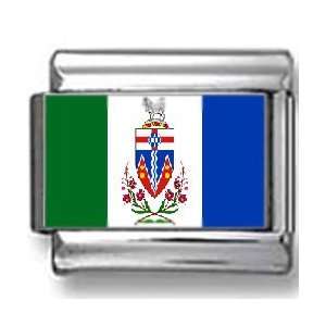  Yukon, Canada Flag Photo Italian Charm Jewelry