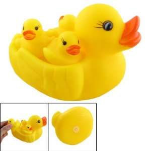   Child Mother Duck w 3 Little Ducks in Water Yellow Toy: Toys & Games