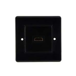    Cablesson HDMI Wall Plate Single Connector 100   Black Electronics