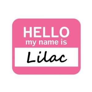  Lilac Hello My Name Is Mousepad Mouse Pad