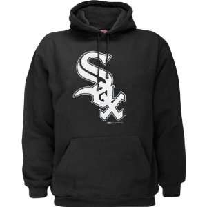 Chicago White Sox Black Primary Logo Hooded Sweatshirt  