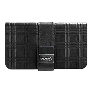  SAMSUNG LEATHER PROTECTIVE WALLET CASE, BLACK Electronics