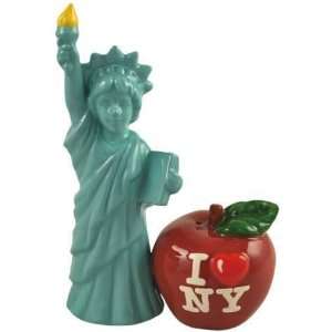  Mwah Lady Liberty & Big Apple Magnetic Salt & Pepper 