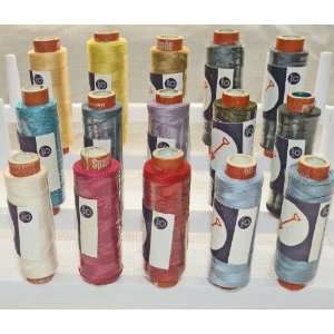  15 Cotton Spools By J&p Coats: Arts, Crafts & Sewing