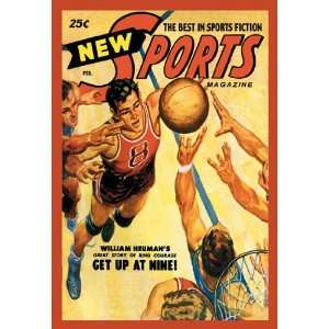  Sports Magazine: Basketball 12x18 Giclee on canvas: Home 
