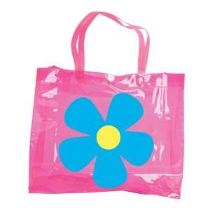  9X3X7.50Vinyl Flower Print Tote Bag Case Pack 24 