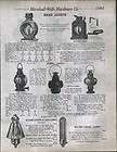 1912 AD Locomotive Head Lights Railroad Caboose Signals Switch Lamps 