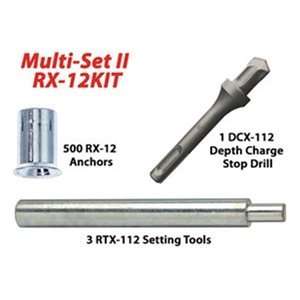  1/2 Drop In Kit With Anchors, Setting Tools & Stop Drill 