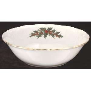 Christmas Berry Fine China Serving Bowl:  Home & Kitchen