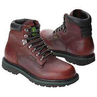 Mens John Deere Combine II Safety Toe Brown Shoes 