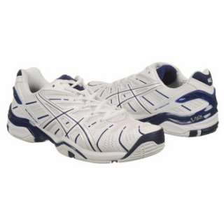 Athletics Asics Mens GEL Resolution 4 White/Navy/Silver Shoes 