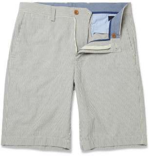   Clothing > Shorts > Casual > Striped Cotton Seersucker Shorts