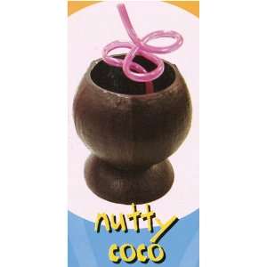  Plastic 20oz Coconut Cup with Straw Toys & Games