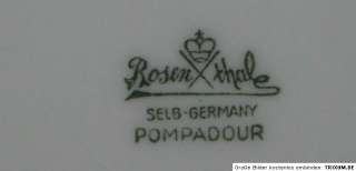 Suppenteller 25 cm Rosenthal POMPADOUR GOLDRAND  