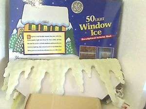 GE 50 Light Window Ice Sculpted Icicle Set 40555  