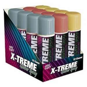  X Treme Glitter Spray (12 Pack)