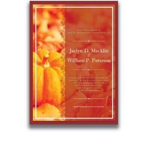  85 Rectangular Wedding Invitations   Harvest Glow Office 
