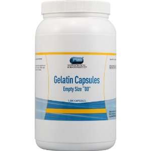  NSI Gelatin Capsules Empty Size 00inch    1,000 Gelatin 