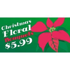    3x6 Vinyl Banner   Christmas Floral Bouquets: Everything Else