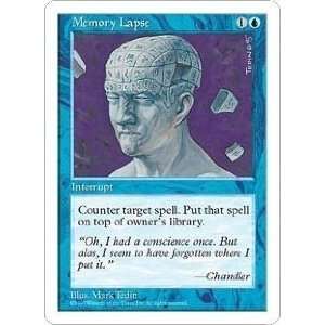 Memory Lapse Playset of 4 (Magic the Gathering  5th Edition Common)