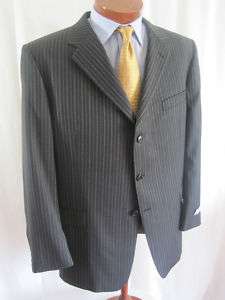 Hickey Freeman LTD Grey Pinstripe Suit 48R NEW $1195  