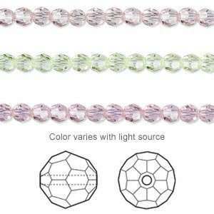 6342 Swarovski crystal, Crystal Passions®, cantaloupe, 4mm faceted 