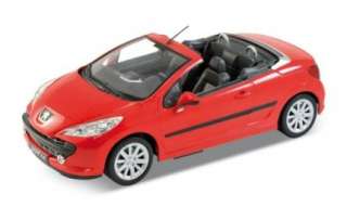 PEUGEOT 207 CC rot ,118 Modellauto,Welly Diecast  