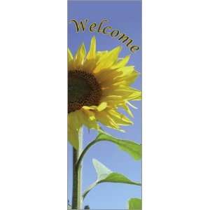  30 x 94 96 in. Seasonal Banner Welcome Sunflower Patio 
