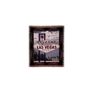 Welcome to Las Vegas Sign Tapestry Throw Afghan 50 x 60:  